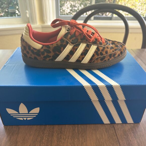 Adidas Originals Samba Sneakers in Leopard Print - Picture 3 of 8